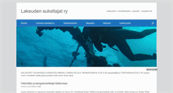 Desktop Screenshot of lakeudensukeltajat.fi