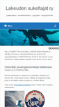 Mobile Screenshot of lakeudensukeltajat.fi